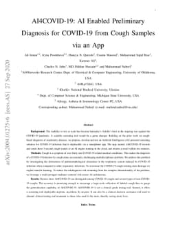 AI4COVID-19: AI Enabled Preliminary Diagnosis for COVID-19 from Cough
  Samples via an App