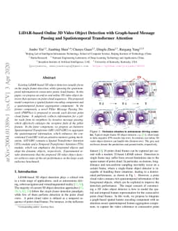 LiDAR-based Online 3D Video Object Detection with Graph-based Message
  Passing and Spatiotemporal Transformer Attention
