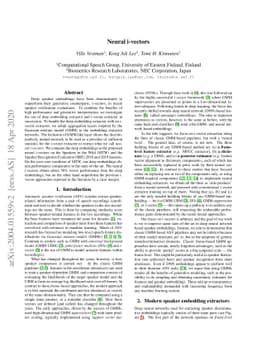 Neural i-vectors
