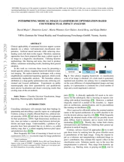 Interpreting Medical Image Classifiers by Optimization Based
  Counterfactual Impact Analysis