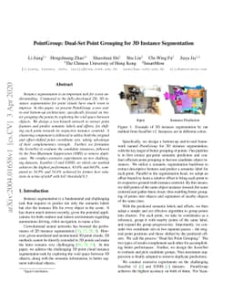 PointGroup: Dual-Set Point Grouping for 3D Instance Segmentation