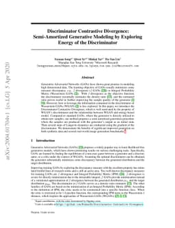 Discriminator Contrastive Divergence: Semi-Amortized Generative Modeling
  by Exploring Energy of the Discriminator