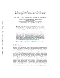 A Generic Graph-based Neural Architecture Encoding Scheme for
  Predictor-based NAS