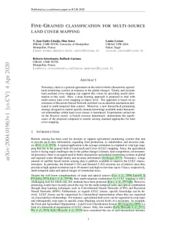 Fine grained classification for multi-source land cover mapping