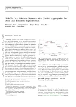 BiSeNet V2: Bilateral Network with Guided Aggregation for Real-time
  Semantic Segmentation
