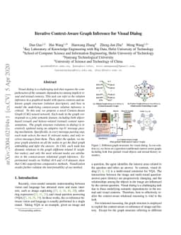 Iterative Context-Aware Graph Inference for Visual Dialog