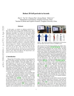 Robust 3D Self-portraits in Seconds