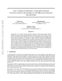 Let's Agree to Degree: Comparing Graph Convolutional Networks in the
  Message-Passing Framework
