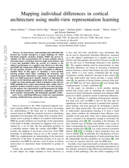 Mapping individual differences in cortical architecture using multi-view
  representation learning