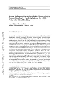 Beyond Background-Aware Correlation Filters: Adaptive Context Modeling
  by Hand-Crafted and Deep RGB Features for Visual Tracking