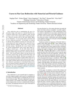 Coarse-to-Fine Gaze Redirection with Numerical and Pictorial Guidance