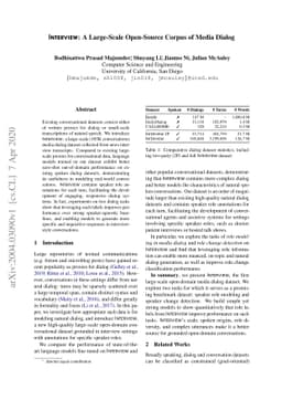 Interview: A Large-Scale Open-Source Corpus of Media Dialog
