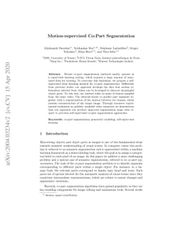 Motion-supervised Co-Part Segmentation