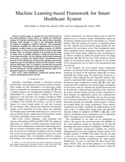 A Machine Learning Based Framework for the Smart Healthcare Monitoring