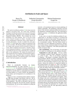Attribution in Scale and Space