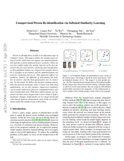 Unsupervised Person Re-identification via Softened Similarity Learning