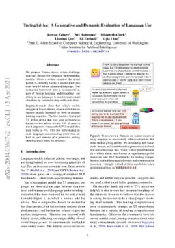 TuringAdvice: A Generative and Dynamic Evaluation of Language Use