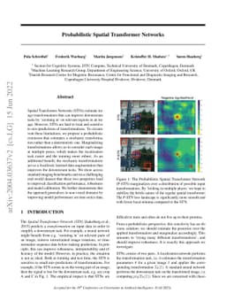 Probabilistic Spatial Transformer Networks