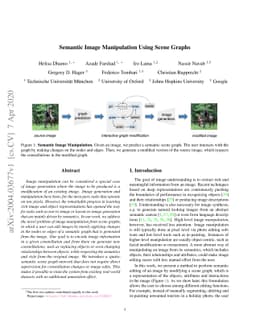 Semantic Image Manipulation Using Scene Graphs