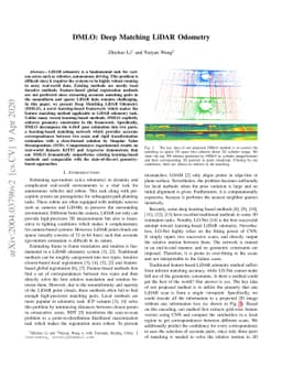 DMLO: Deep Matching LiDAR Odometry