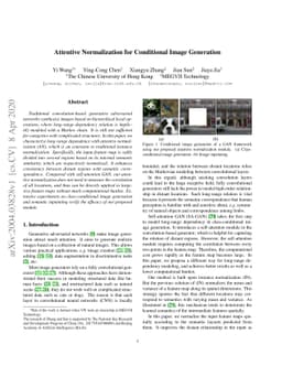 Attentive Normalization for Conditional Image Generation