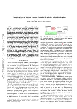 Adaptive Stress Testing without Domain Heuristics using Go-Explore