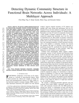Detecting Dynamic Community Structure in Functional Brain Networks
  Across Individuals: A Multilayer Approach