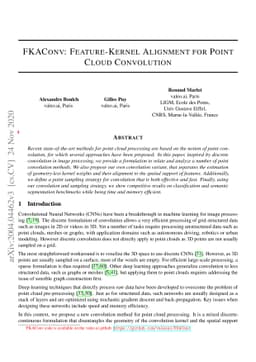 FKAConv: Feature-Kernel Alignment for Point Cloud Convolution