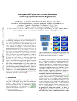 Self-supervised Equivariant Attention Mechanism for Weakly Supervised
  Semantic Segmentation