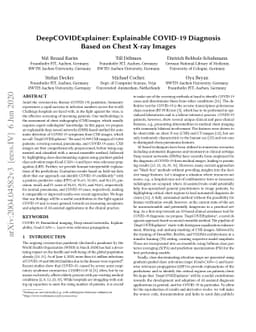 DeepCOVIDExplainer: Explainable COVID-19 Diagnosis Based on Chest X-ray
  Images