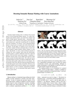 Boosting Semantic Human Matting with Coarse Annotations