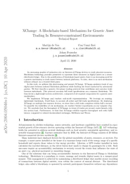 XChange: A Blockchain-based Mechanism for Generic Asset Trading In
  Resource-constrained Environments