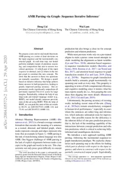 AMR Parsing via Graph-Sequence Iterative Inference