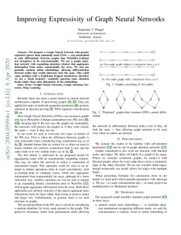 Improving Expressivity of Graph Neural Networks