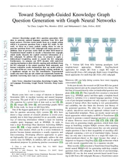 Toward Subgraph-Guided Knowledge Graph Question Generation with Graph
  Neural Networks