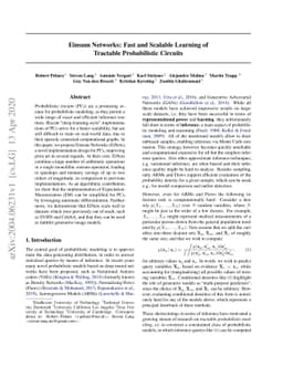 Einsum Networks: Fast and Scalable Learning of Tractable Probabilistic
  Circuits