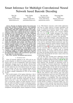 Smart Inference for Multidigit Convolutional Neural Network based
  Barcode Decoding