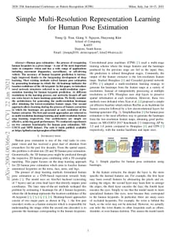 Simple Multi-Resolution Representation Learning for Human Pose
  Estimation