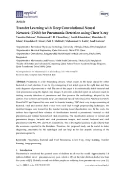 Transfer Learning with Deep Convolutional Neural Network (CNN) for
  Pneumonia Detection using Chest X-ray