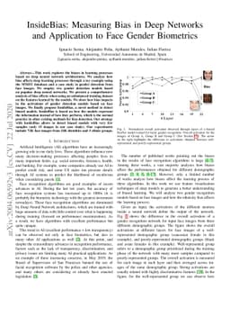 InsideBias: Measuring Bias in Deep Networks and Application to Face
  Gender Biometrics