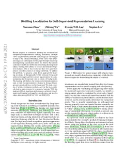 Distilling Localization for Self-Supervised Representation Learning