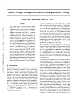 MxPool: Multiplex Pooling for Hierarchical Graph Representation Learning