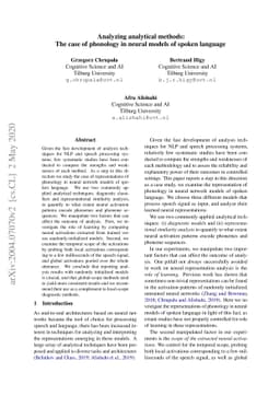 Analyzing analytical methods: The case of phonology in neural models of
  spoken language