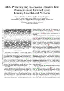 PICK: Processing Key Information Extraction from Documents using
  Improved Graph Learning-Convolutional Networks
