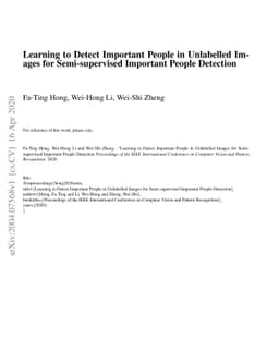 Learning to Detect Important People in Unlabelled Images for
  Semi-supervised Important People Detection