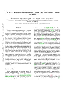 Old is Gold: Redefining the Adversarially Learned One-Class Classifier
  Training Paradigm