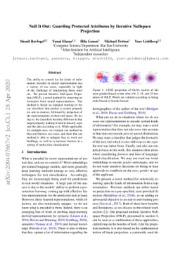 Null It Out: Guarding Protected Attributes by Iterative Nullspace
  Projection