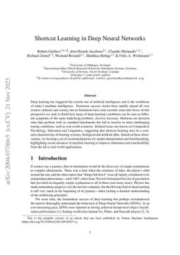 Shortcut Learning in Deep Neural Networks