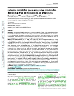 Network-principled deep generative models for designing drug
  combinations as graph sets