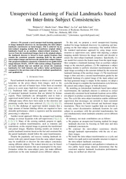 Unsupervised Learning of Landmarks based on Inter-Intra Subject
  Consistencies